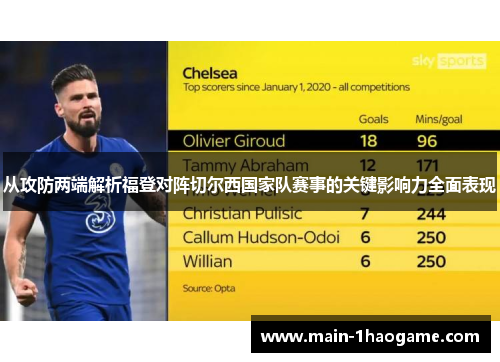 从攻防两端解析福登对阵切尔西国家队赛事的关键影响力全面表现